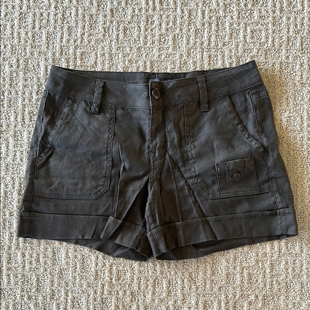 Anthropologie Washed Black cargo Shorts